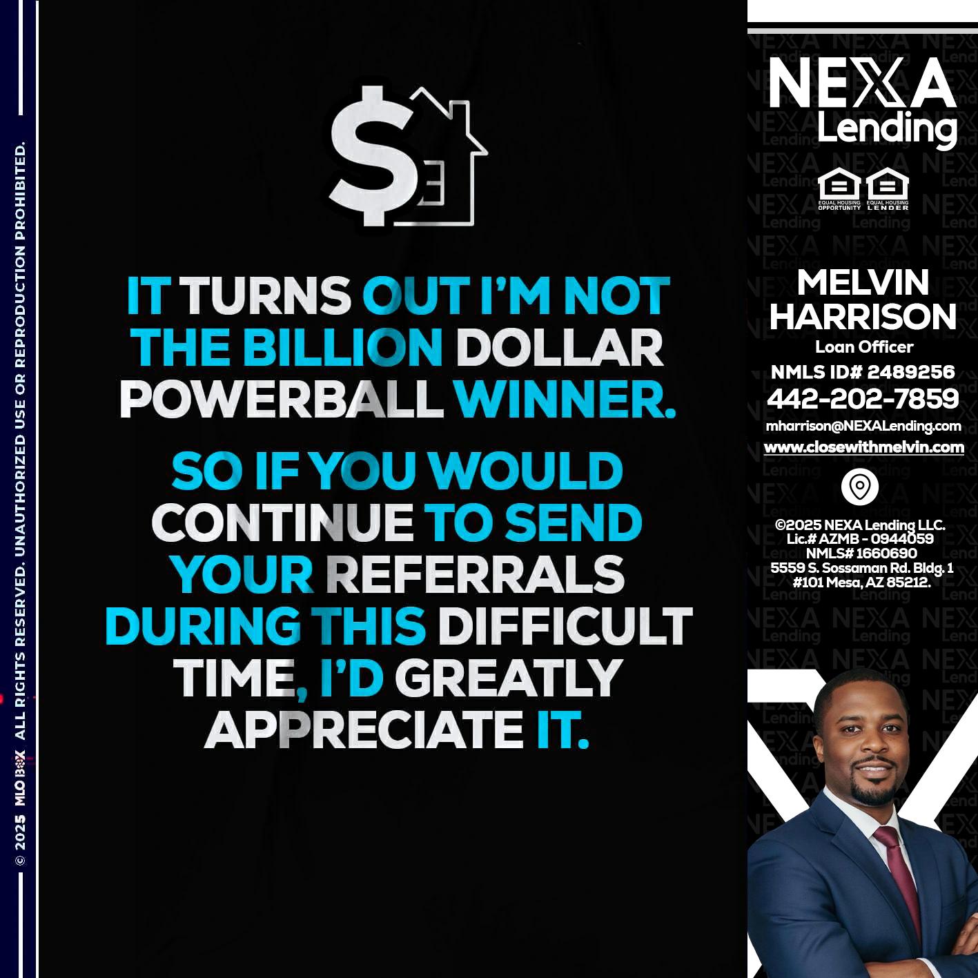 IT TURNS - Melvin Harrison -Loan Officer