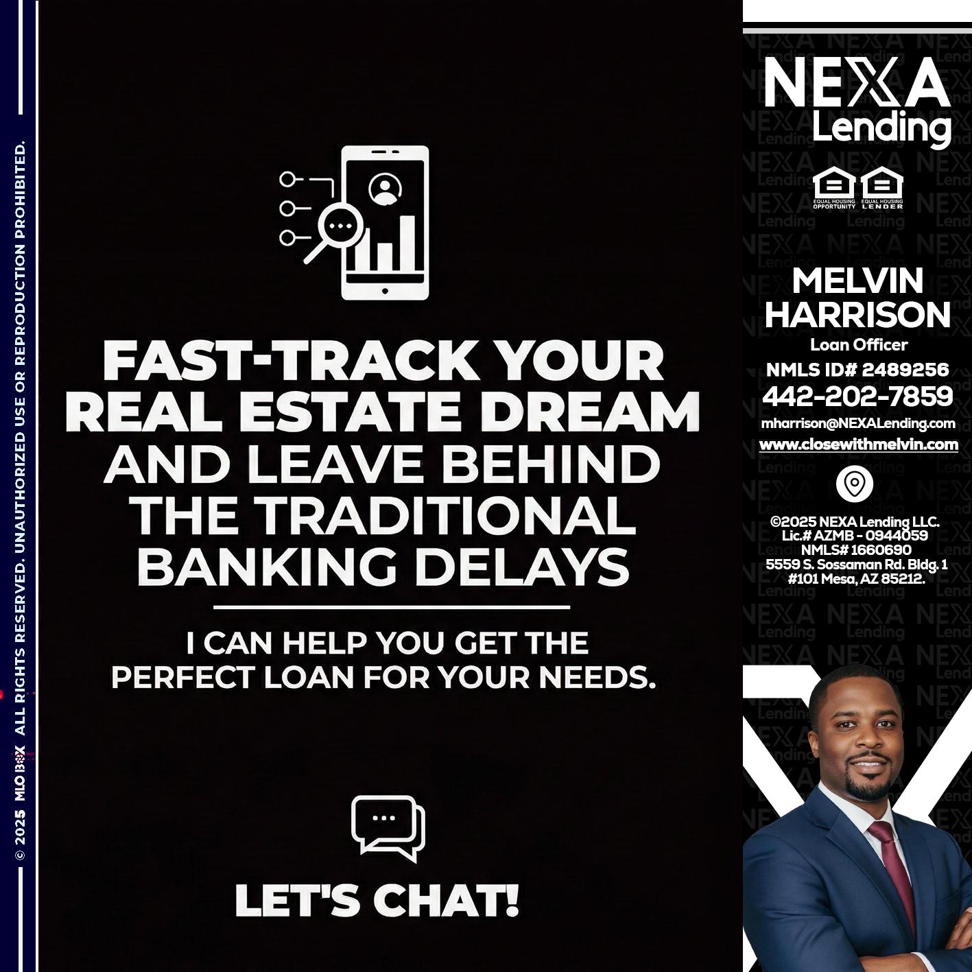FAST TRACK - Melvin Harrison -Loan Officer