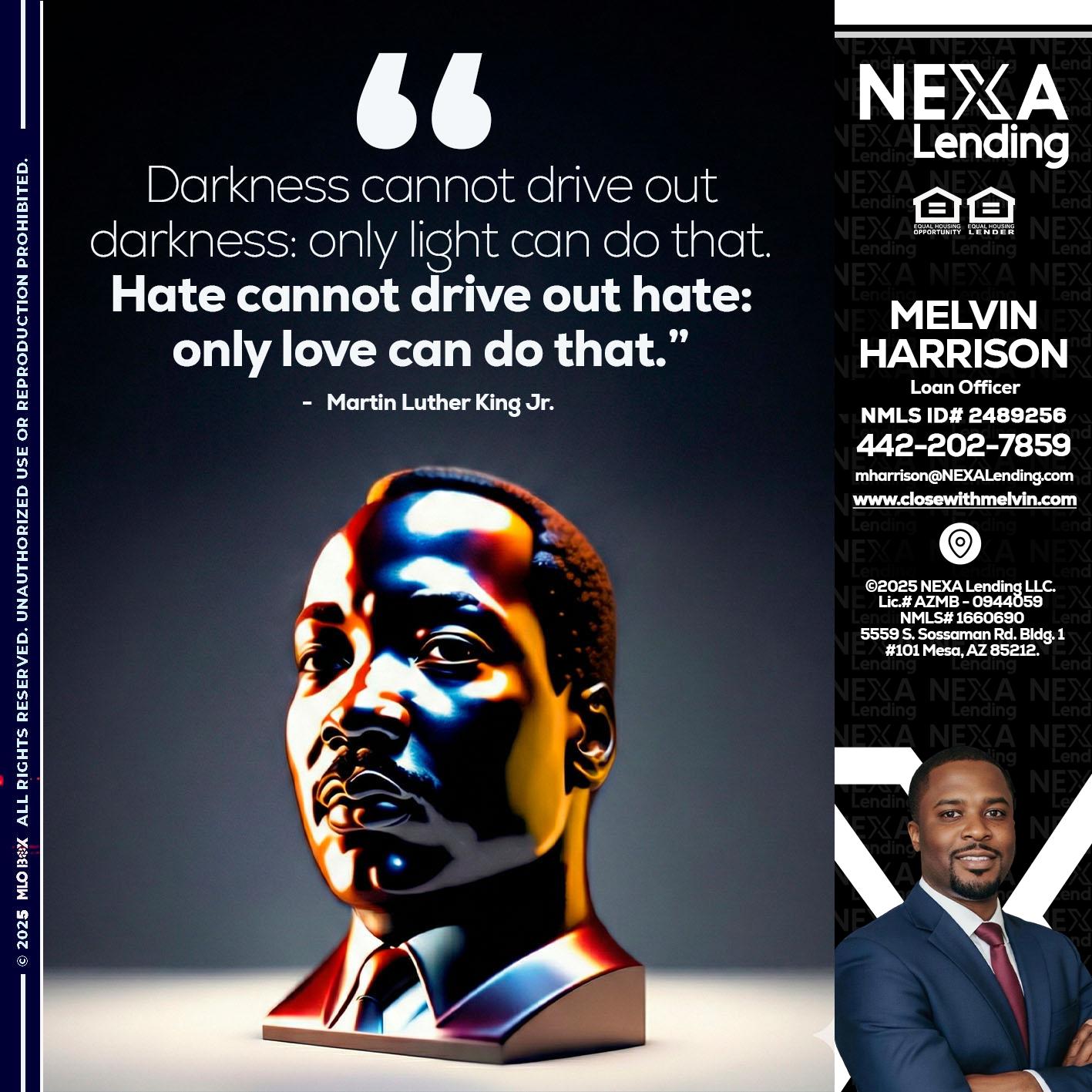 MLK 2026 - Melvin Harrison -Loan Officer