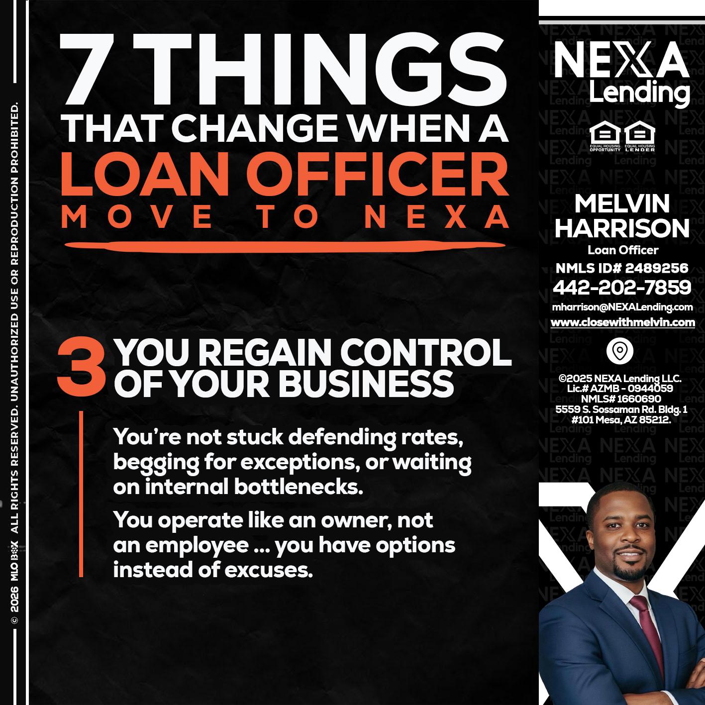 7 things (3) - Melvin Harrison -Loan Officer